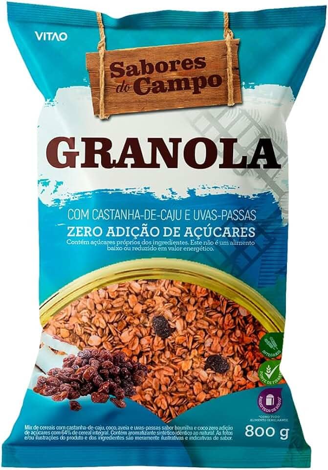 Vitao Granola Tradicional Zero Sabores Do Campo 800G