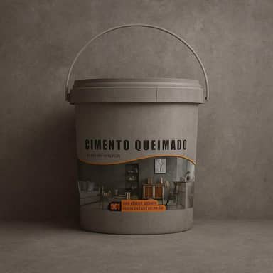 Revestimento Cimento Queimado Piso E Parede Pronto Pra Uso 5Kg