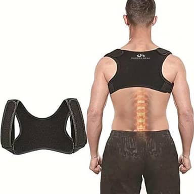 Corretor de Postura Ajustável Colete Ergonômico Alívio Dor Melhora Postura Suporte Ortopédico Coluna, Copper Heal L/XL