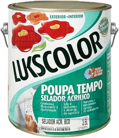 Selador Acrílico Poupa Tempo Lukscolor 3,6l