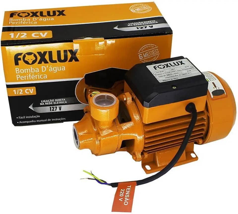 Foxlux Bomba D'Água Periférica 0,5 CV - 127V