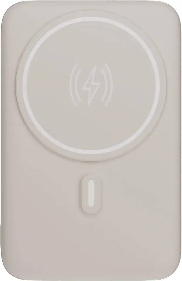 Geonav Power Bank, Carregador Portátil Universal por Indução 10.000mAh, Carregamento rápido*, Suporte Dobrável, Compatível com MagSafe® PB10MAGOW Off White
