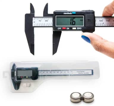 Paquímetro Digital 100mm em Fibra de Carbono