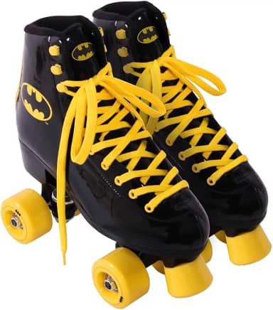 Bel - Patins Quad Batman Vinil Preto e Amarelo (38)