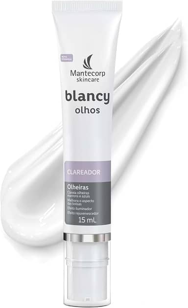 MANTECORP - Clareador Para Área dos Olhos Blancy - Reduz Olheiras e Clareia Bolsas, Promove Olhar Iluminado, Hidrata e Uniformiza a Pele - 15g