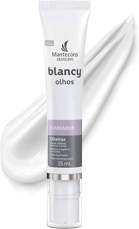 MANTECORP - Clareador Para Área dos Olhos Blancy - Reduz Olheiras e Clareia Bolsas, Promove Olhar Iluminado, Hidrata e Uniformiza a Pele - 15g