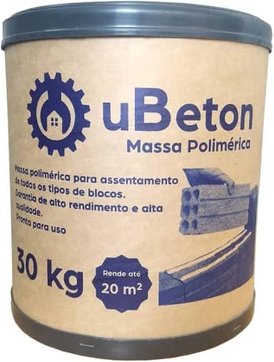 uBeton Argamassa Polimérica Cola Bloco/Tijolo - Barrica 30kg