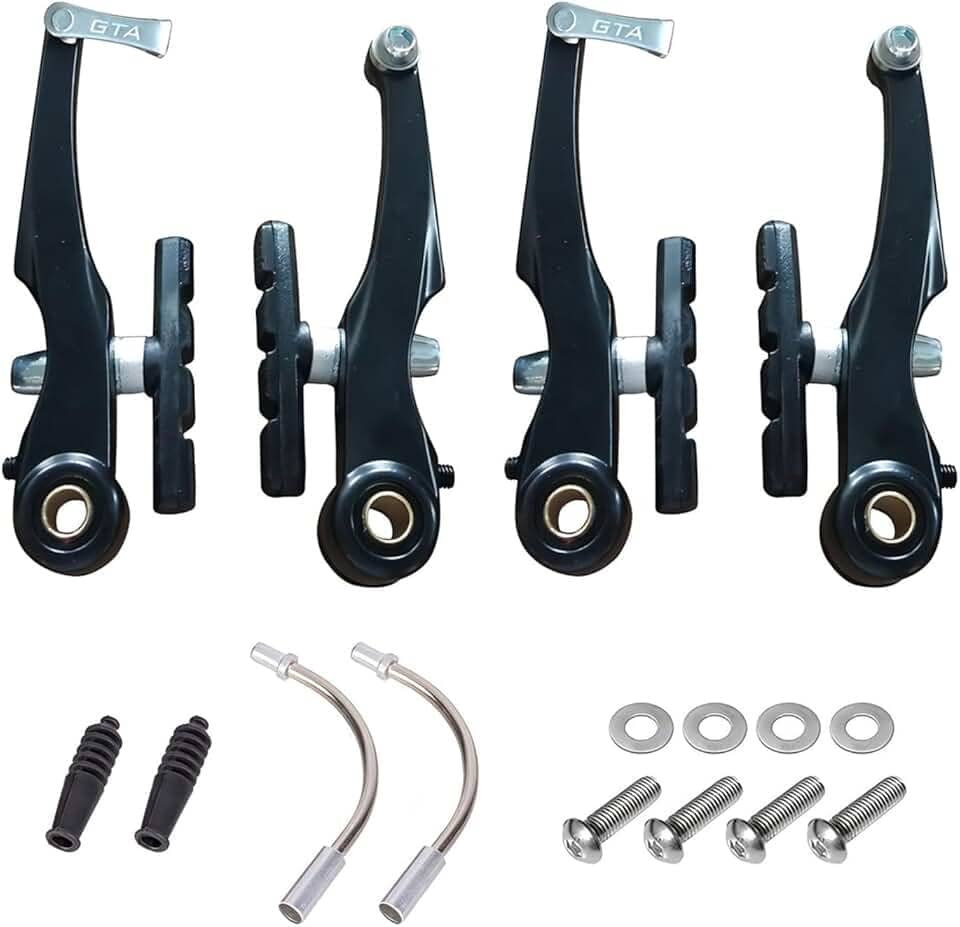 Kit De Freio Jogo V-brake Nylon Sapata 70 mm Orbital Bike Mtb Cor Preto