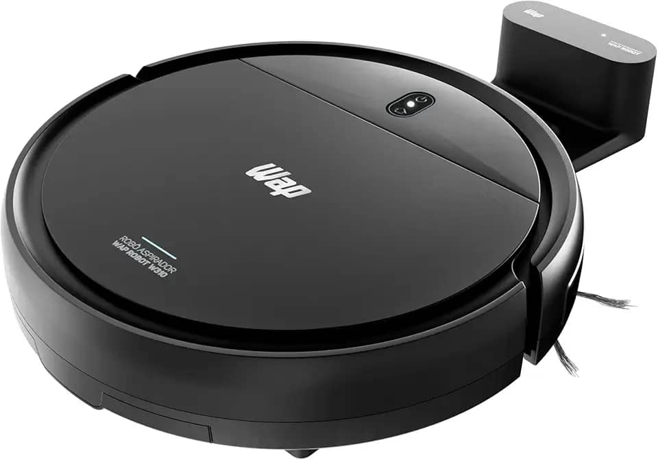 WAP Aspirador de Pó Robô W310 3 em 1, 420ml com Base Carregadora e Sensor Anticolisão e Antiqueda 30W Bivolt
