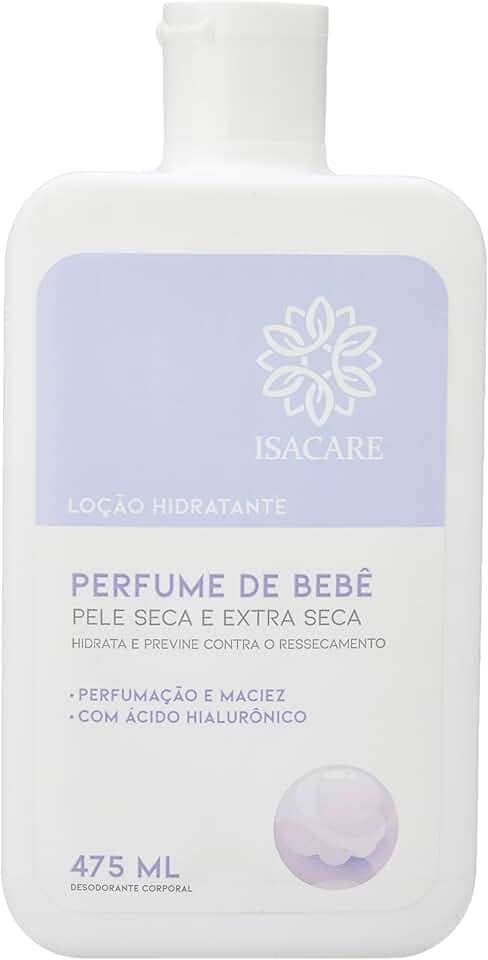 Isacare Loção Hidratante Perfume De Bebe Branco 475 Ml