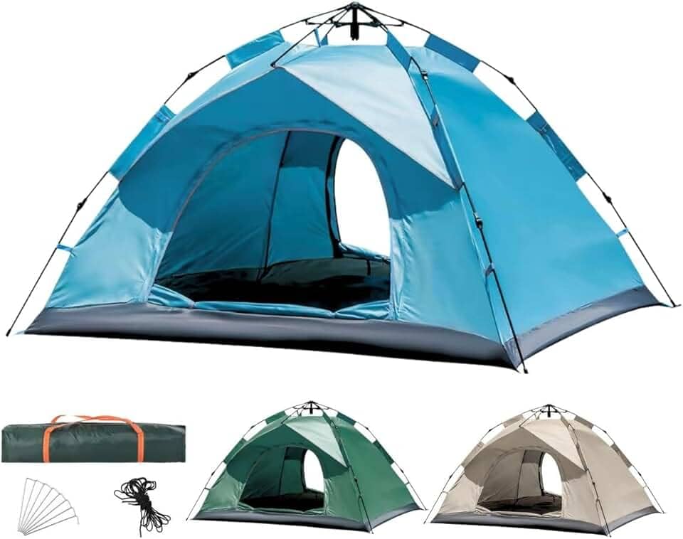 Barraca Camping 4 Pessoas Impermeável Monta Sozinha