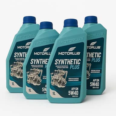 Kit 4l Oleo 5w40 Api Sn Sintético Plus