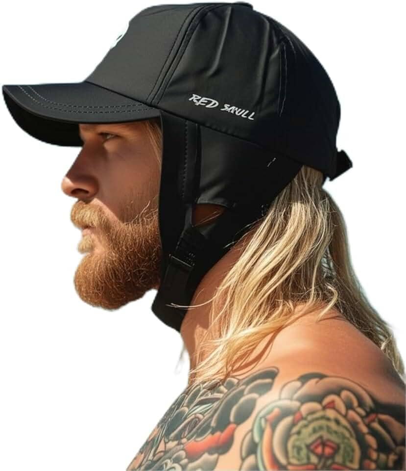 Boné Esportivo Impermeável com Proteção UV50+ – Ajustável, Secagem Rápida e Protetor de Orelhas