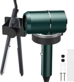 Suporte de parede para alisador de cabelo, suporte de secador de cabelo, suporte de parede adesivo, organizador de ferramentas de cabelo, suporte de parede para chapinha, modelador de cabelo, secador