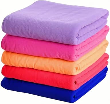 Kit 03 Toalhas De Banho Microfibra Compacta 60x120cm Grande Secagem Rápida