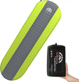 Almofada de dormir Gear Doctors de acampamento autoinflável para acampamento 4,3 R tapetes de acampamento isolados - 3,8 cm indispensáveis tapete inflável de espuma para dormir colchão de ar