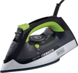 BLACK+DECKER Ferro de Passar Roupa, com Vaporizador, Sistema Antigotejamento, Preto, Verde e Branco, Modelo FX2700, 220V