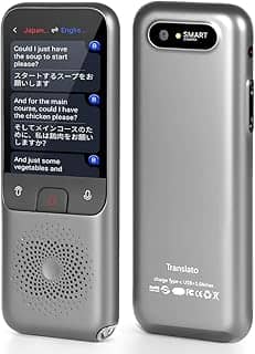 Máquina de Tradução, Cinza, Tradutor de Voz Inteligente Tela Sensível Ao Toque, Dispositivo Tradutor de 138 Idiomas, A Escolha Ideal para O Escritório