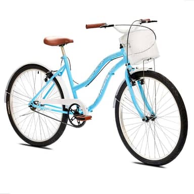 Bicicleta Aro 26 Feminina Retrô Tridal Beach com Freios V-Brake