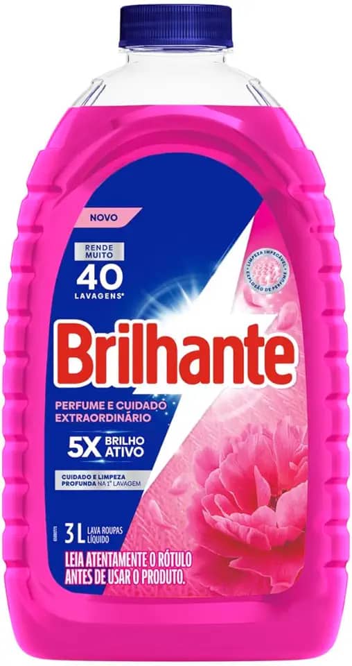 Brilhante Sabão Líquido Perfume e Cuidado Extraordinário 3L