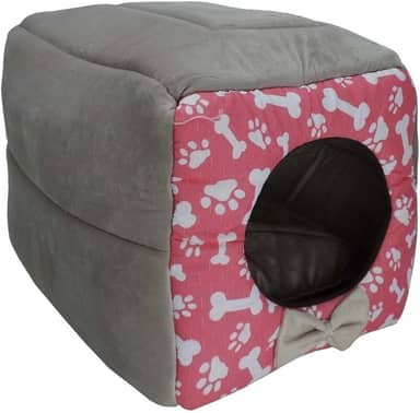 Cama Iglu e Toca Para Cachorro Luxo ROSA G