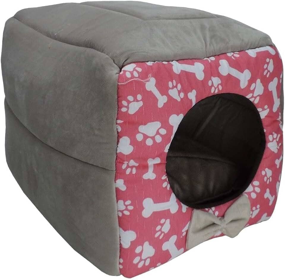 Cama Iglu e Toca Para Cachorro Luxo ROSA G