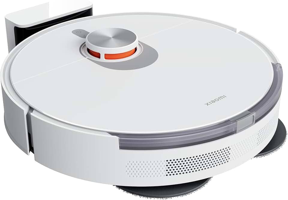 Xiaomi Robot Vacuum S20+ (branco) com esfregão de elevação automática e detecção inteligente de tapete, sucção de 6000Pa, navegação a laser LDS, tempo de execução de 170 minutos, controle WiFi