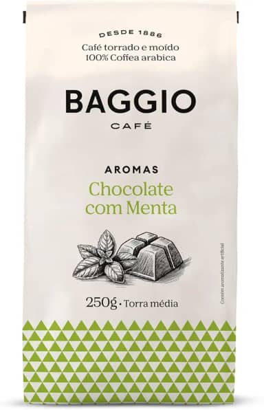 Baggio Café Café Torrado e Moído Aroma de Chocolate com Menta 250g