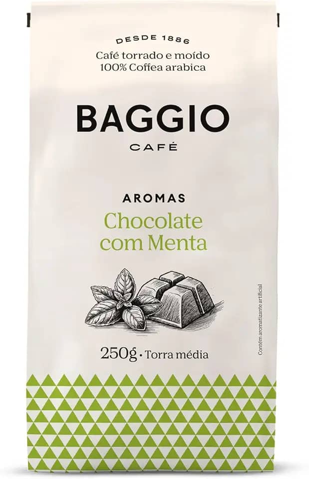 Baggio Café Café Torrado e Moído Aroma de Chocolate com Menta 250g