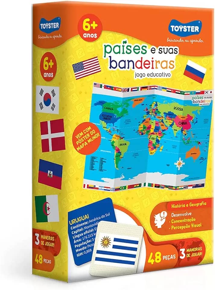 Toyster - Jogo Educativo: Países e suas Bandeiras