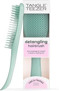Tangle Teezer - Escova de cabelo desembaraçadora The Wet Detangler para texturas finas e frágeis. Cor: Azul-água