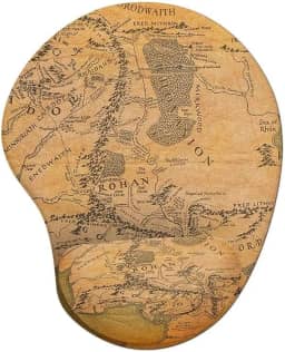Mousepad Ergon�mico Senhor dos An�is Mapa da Terra M�dia