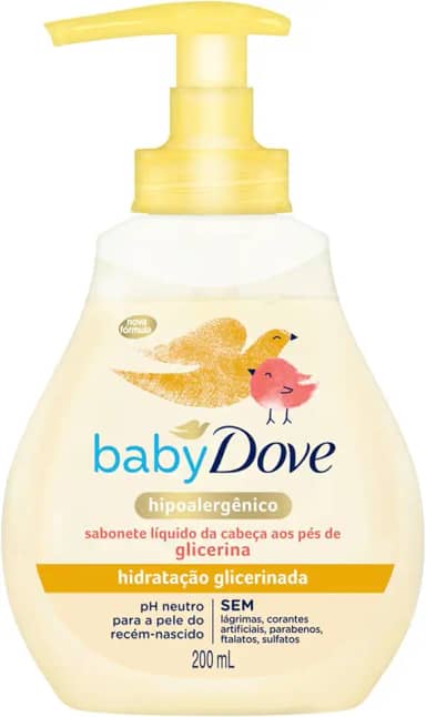 Baby Dove Sabonete Líquido Hidratação Glicerinada 200 ML
