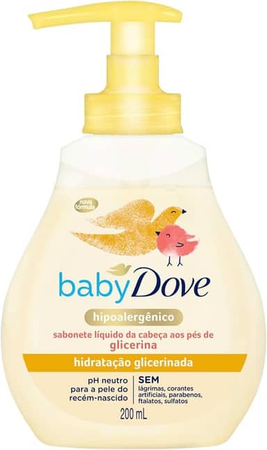 Baby Dove Sabonete Líquido Hidratação Glicerinada 200 ML