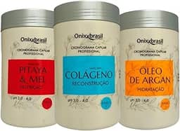 Kit Cronograma Capilar Profissional 1kg Onixx Brasil