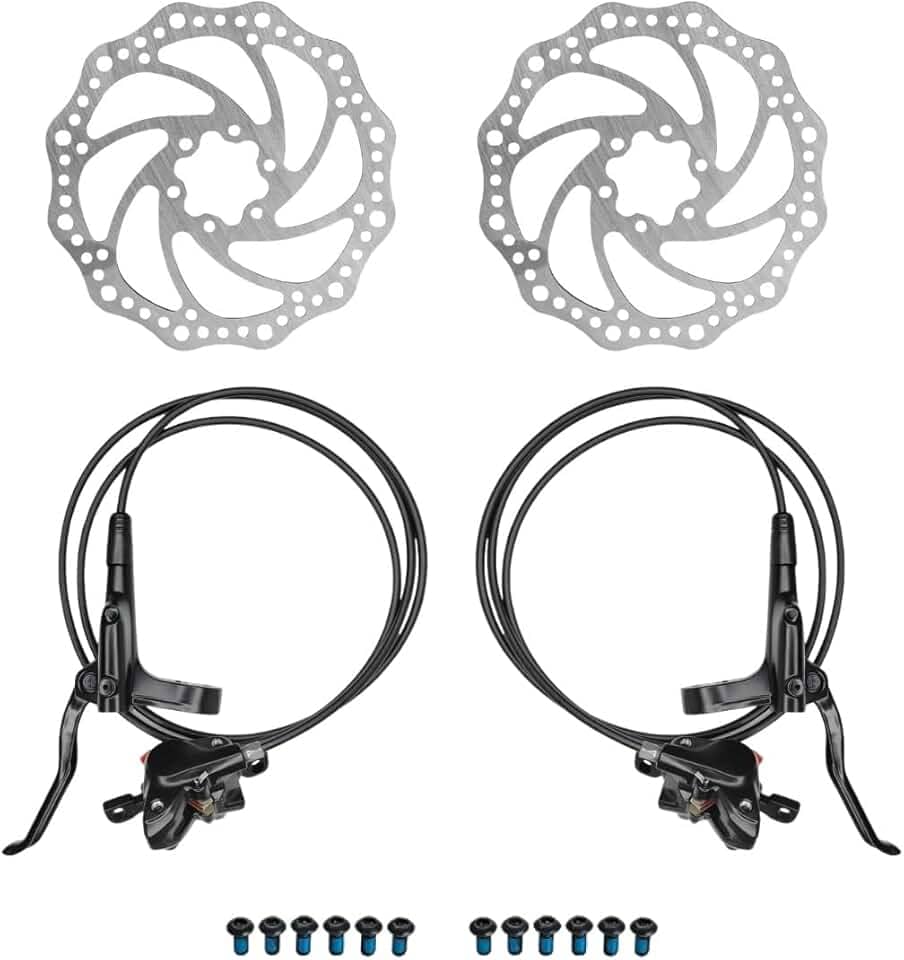 Kit Par De Freio Hidráulico Bicicleta GTS M2 + Alavanca Passador Absolute Nero 12v