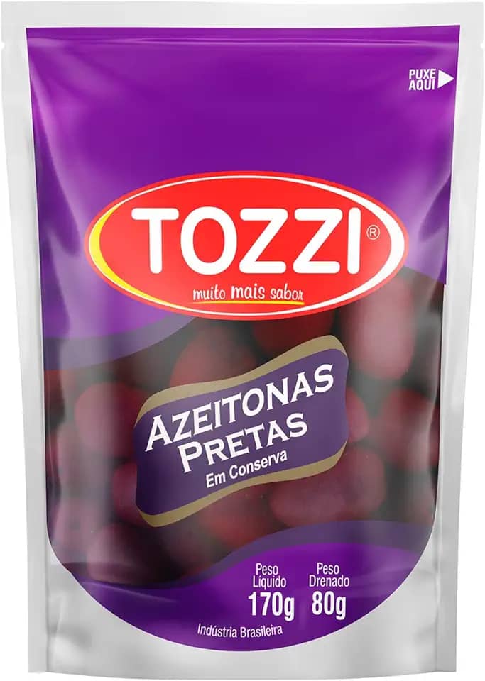 Tozzi Azeitona Preta Com Caroço Sachet Pouch 80g
