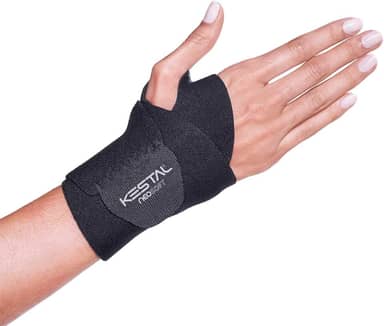 Kestal Munhequeira Ajustável Neosoft, protetor de punho, órtese Preto, Único ajustável