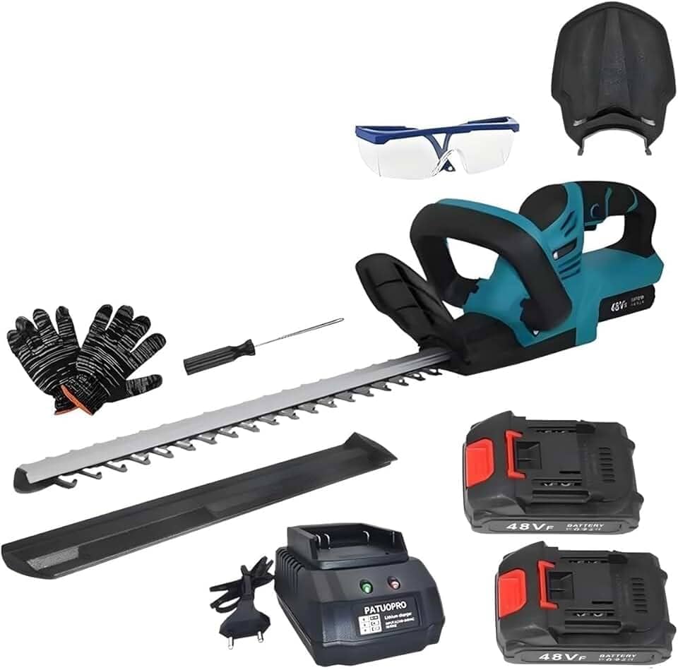 Aparador Podador de Cerca Viva a Bateria 48v Intercambível Profissional Nakasaki