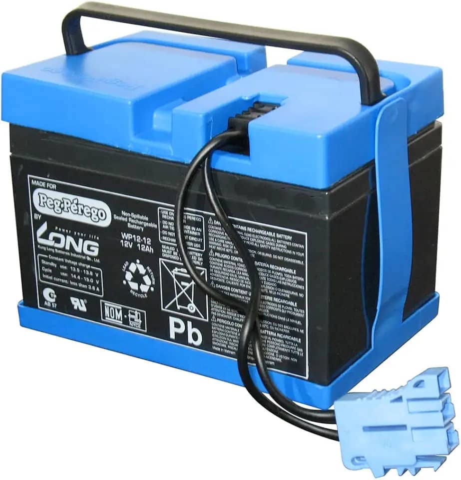 Bateria para Mini Carros Elétricos e Quadriciclos Elétricos Peg-Pérego - 12V/12AH - Preto/Azul Burigotto (Azul/Preta)