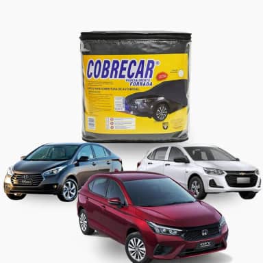 Tamanho M Capa Para Cobrir Carro Impermeável Forrada Anti-uv À prova d'água Resistente e Reflexiva Proteção - HB20 Onix Honda City