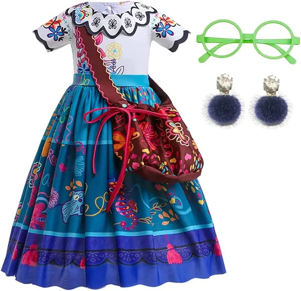 Fantasia Infantil Menina Mirabel Isabela Para Cosplay Infantil Vestido De Halloween