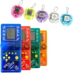 Kit Jogos Retrô: Mini Game 9999 jogos + Bichinho Virtual Tamagoch Cores Sortidas MInigame com 9999 Em 1 Para Adultos E Crianças + Bichinho Virtual Eletrônico Tamagochi Jogos Retrô anos 80 e anos 90