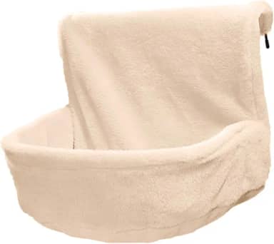 Gralara Cama de radiador para gatos, rede para gatos, cesta de cama de bolso, poleiro de janela para gatos, espreguiçadeira para radiador para, bordas, Bege