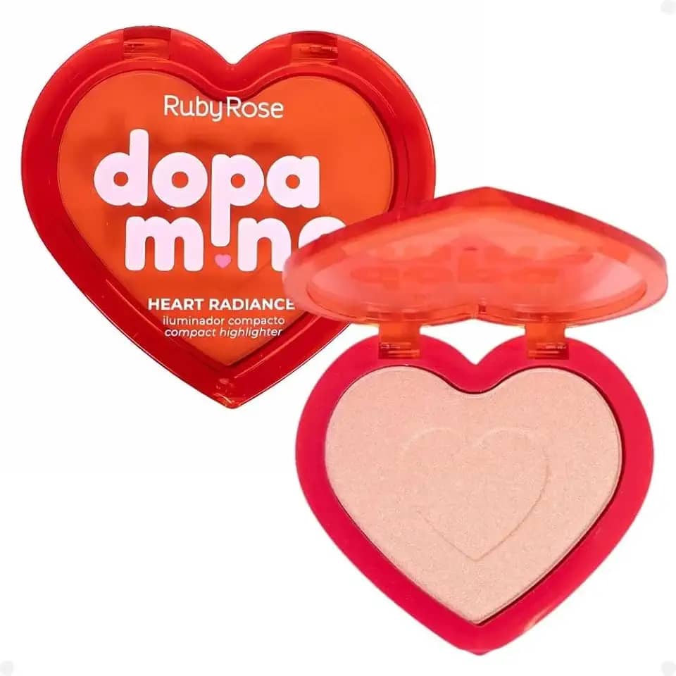Iluminador Dopamine Heart Radiance Hbf16032 Moonlight Dust Ruby Rose