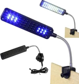 Luminária Aquário Clip 48 Led branco azul Bivolt Flexível GT834 - Lorben