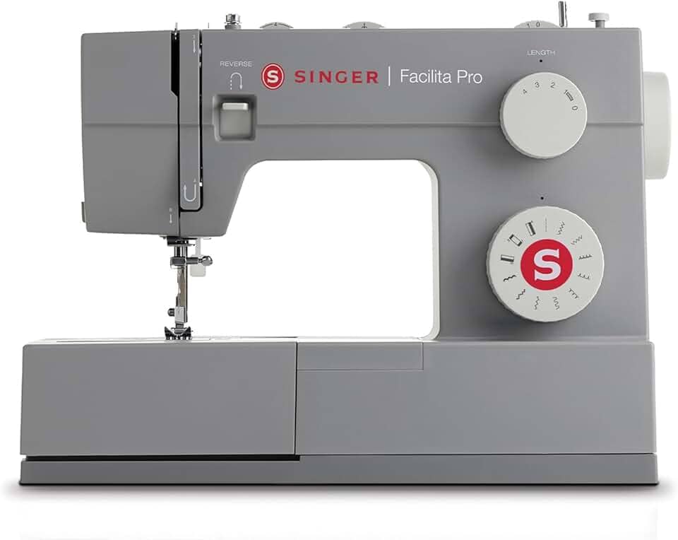 Singer Facilita Pro 4411 | Máquina de Costura 220V | 1.100 Pontos/Min, 10 Pontos Decorativos | Base de Aço Inoxidável, Braço Livre, LED, Pressão Ajustável da Sapatilha