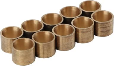 Ferrules para tacos de sinuca, 10 peças de ponteiras de bilhar ponta de sinuca de cobre acessórios para reparo de tacos de bilhar (10 mm 【sem dentes】), gteghcmv29-13