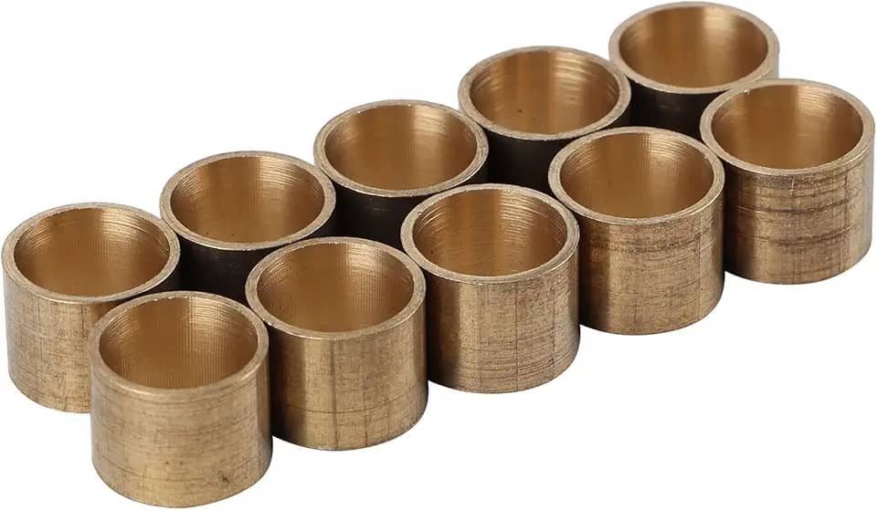 Ferrules para tacos de sinuca, 10 peças de ponteiras de bilhar ponta de sinuca de cobre acessórios para reparo de tacos de bilhar (10 mm 【sem dentes】), gteghcmv29-13