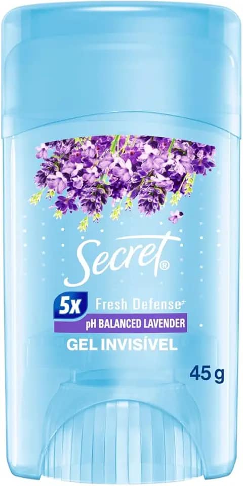 Secret Desodorante Antitranspirante em Gel Ph Balanced Lavender, Lavanda 45g